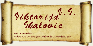 Viktorija Ikalović vizit kartica